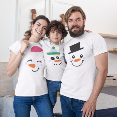 Set pentru familie pe alb Merry Christmas Happy Family Set pentru familie pe alb Merry Christmas Happy Family