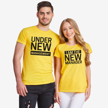 Tricouri pentru cupluri New Manager Tricouri pentru cupluri New Manager