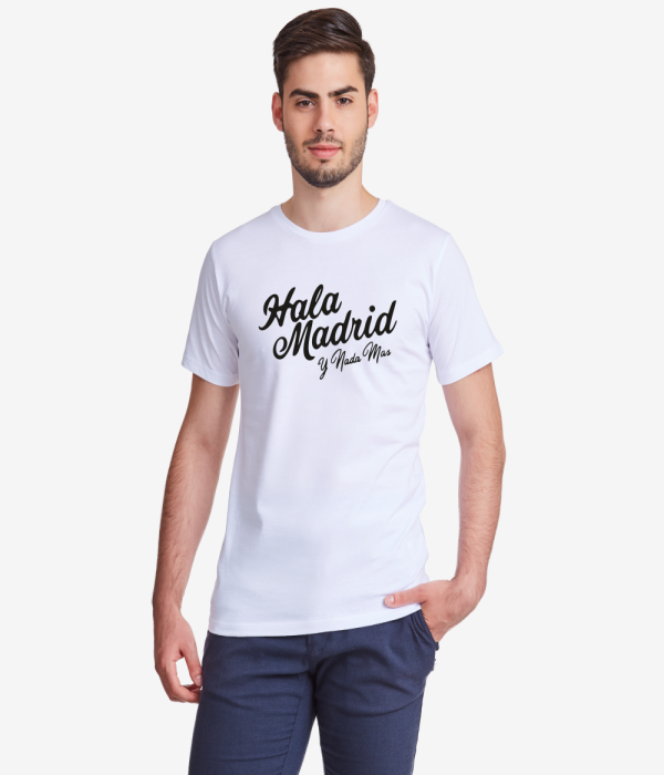 Tricou de barbat Hala Madrid alb Tricou de barbat Hala Madrid alb