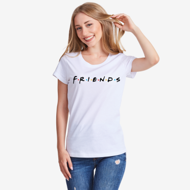 Tricou de femei Friends alb