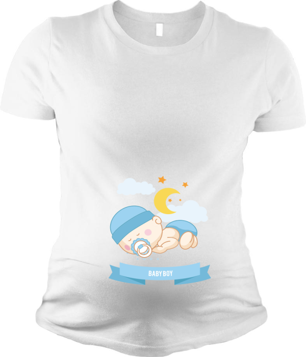 Tricou de femei alb Baby is Coming
