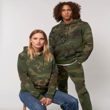 Set de hanorace pentru cupluri în model de camuflaj