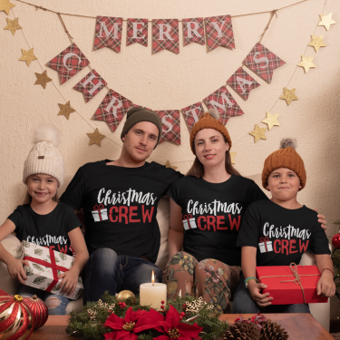 Set tricouri familie de Craciun Christmas Present