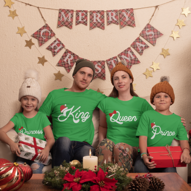 Set tricouri familie de Craciun Christmas Royal Family