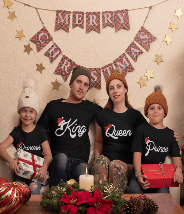 Set tricouri familie de Craciun Christmas Royal Family