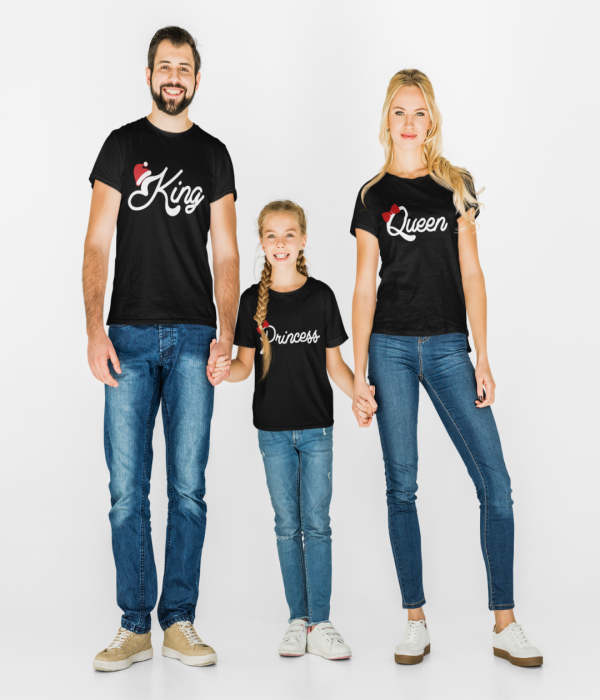 Set familie de Craciun pe negru Christmas Royal Family Set familie de Craciun pe negru Christmas Royal Family
