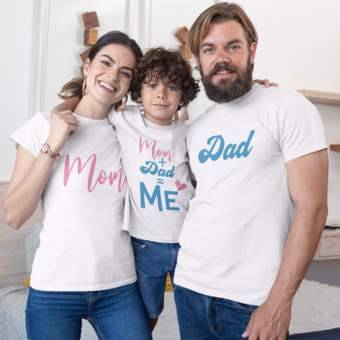 Set tricouri familie Mom + Dad Set tricouri familie Mom + Dad