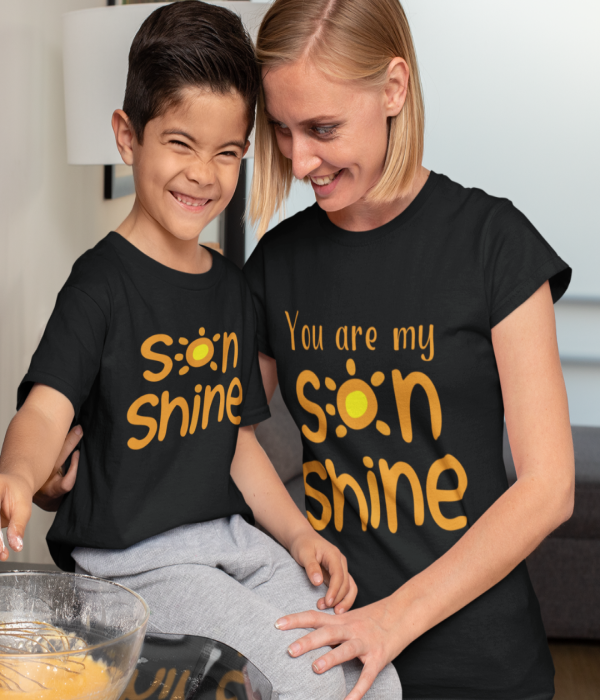 Set tricouri mama si fiu Sonshine Set tricouri mama si fiu Sonshine