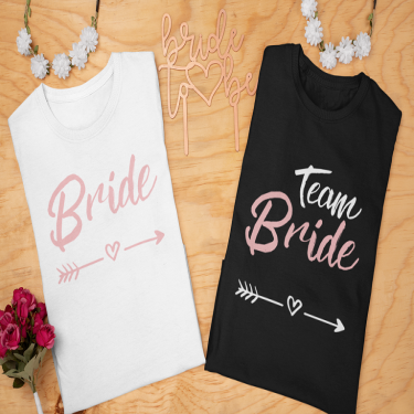 Tricouri pentru petrecerea burlacelor - Bride - Bride Team Tricouri pentru petrecerea burlacelor - Bride - Bride Team