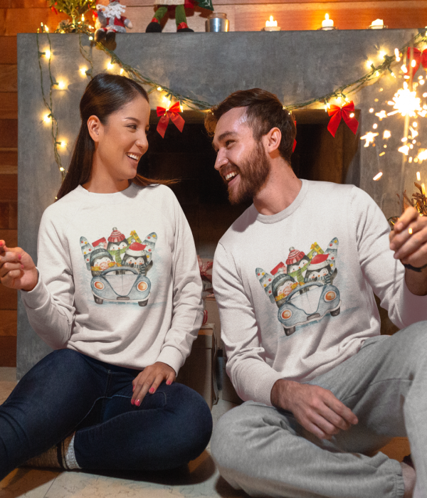 Set bluze cuplu de Craciun Travel Christmas Set bluze cuplu de Craciun Travel Christmas