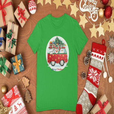 Tricou de Craciun pentru copii si adulti Camp Christmas