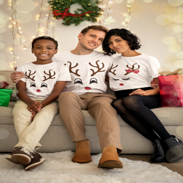 Set familie de Craciun Cute Deers