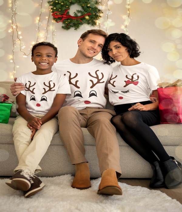 Set familie de Craciun Cute Deers