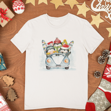 Tricou de Craciun cu maneca lunga pentru copii si adulti Travel Family
