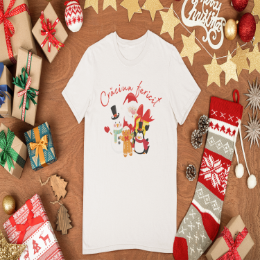 Tricou de Craciun pentru copii si adulti Merry Christmas