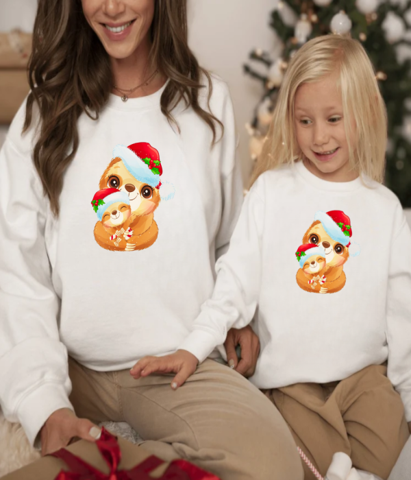 Set bluze familie de Craciun Christmas Hug Set bluze familie de Craciun Christmas Hug