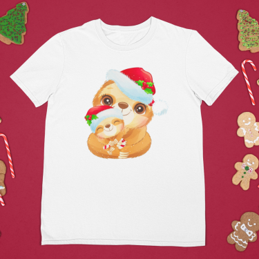Tricou de Crăciun cu mărimi pentru adulți și copii Christmas Hug Tricou de Crăciun cu mărimi pentru adulți și copii Christmas Hug