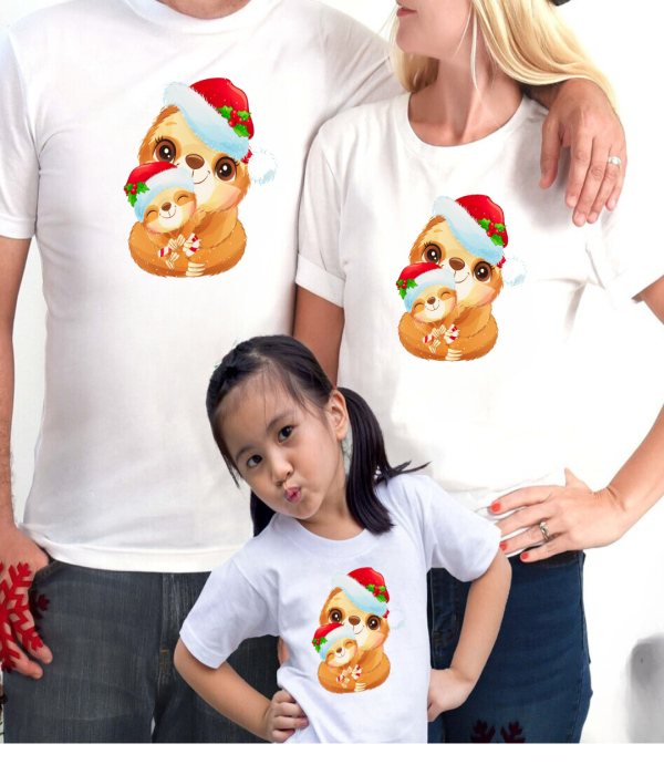 Set tricouri familie de Craciun Christmas Hug