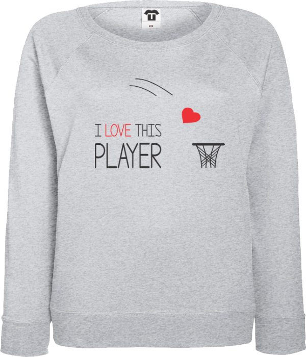 Bluza de dama gri I love this game Bluza de dama gri I love this game