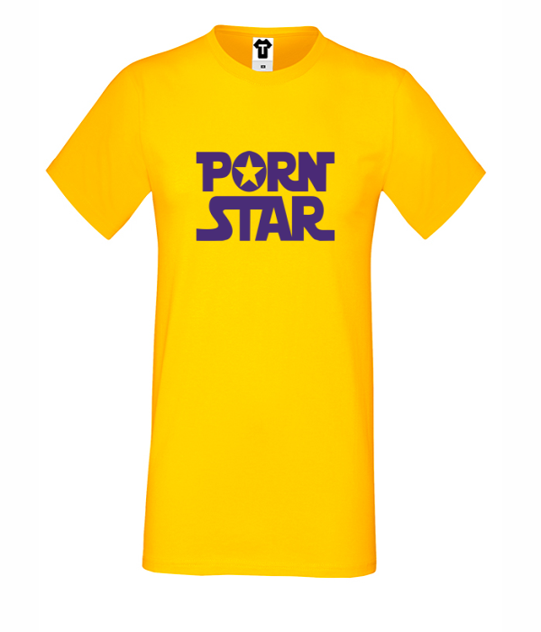Tricou de barbat galben P*rn Star Tricou de barbat galben P*rn Star