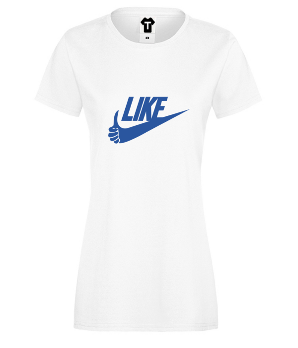 Tricou de dama alb LIKE Tricou de dama alb LIKE