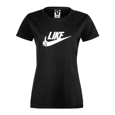 Tricou de dama negru LIKE Tricou de dama negru LIKE