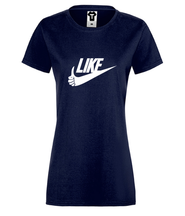 Tricou de dama albastru inchis LIKE