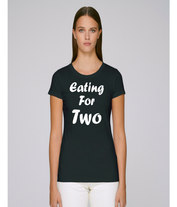 Tricou de dama negru Eating for two Tricou de dama negru Eating for two