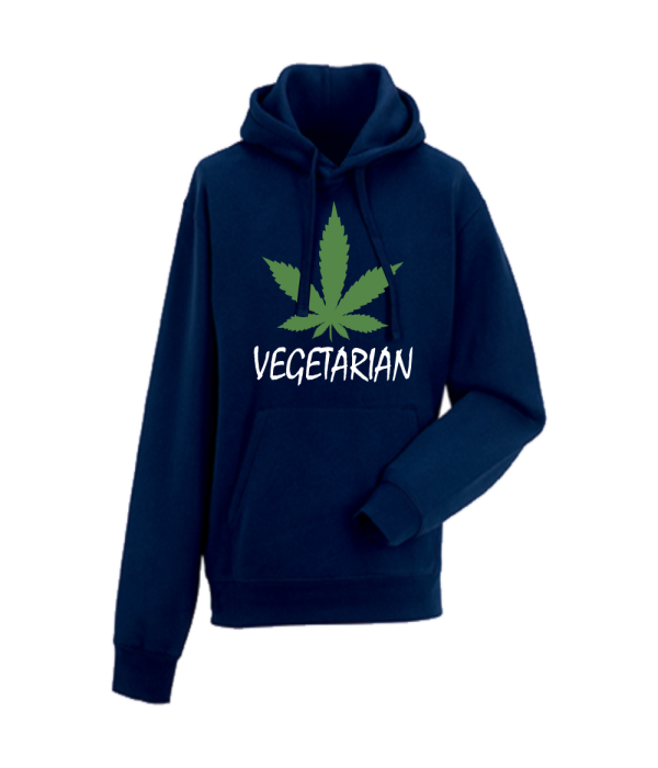 Hanorac de barbati albastru inchis Vegetarian Hanorac de barbati albastru inchis Vegetarian