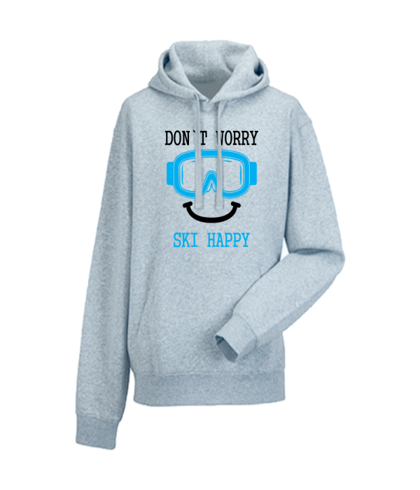 Hanorac de barbati gri Don't worry ski happy Hanorac de barbati gri Don't worry ski happy