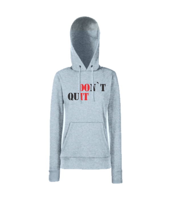 Hanorac de dama gri DOn't quIT Hanorac de dama gri DOn't quIT