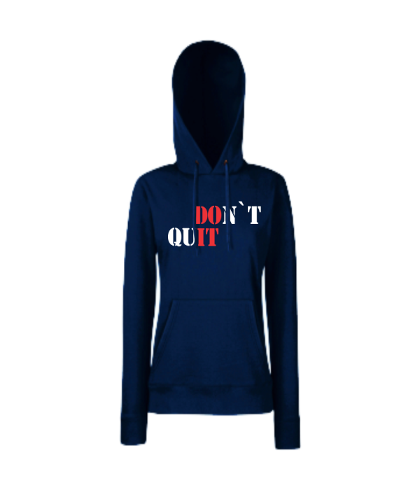 Hanorac de dama albastru inchis DOn't quIT Hanorac de dama albastru inchis DOn't quIT