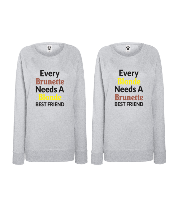 Set bluze de dama Every Brunette needs gri Set bluze de dama Every Brunette needs gri