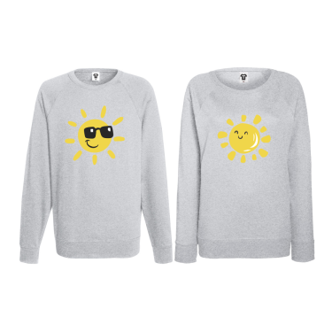 Set bluze pentru cupluri Sun, Smile and Sunglasses Set bluze pentru cupluri Sun, Smile and Sunglasses