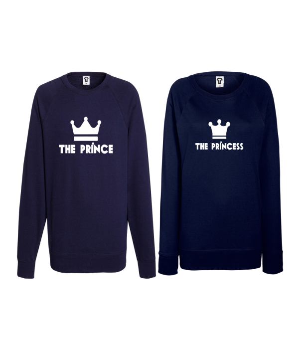 Set bluze pentru cupluri Prince - Princess