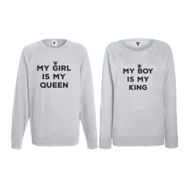 Set bluze pentru cupluri My Boy is My King Set bluze pentru cupluri My Boy is My King