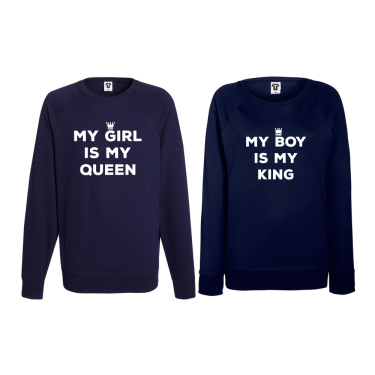 Set bluze pentru cupluri My Girl is My Queen