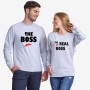 Set bluze pentru cupluri The Real Boss Kiss