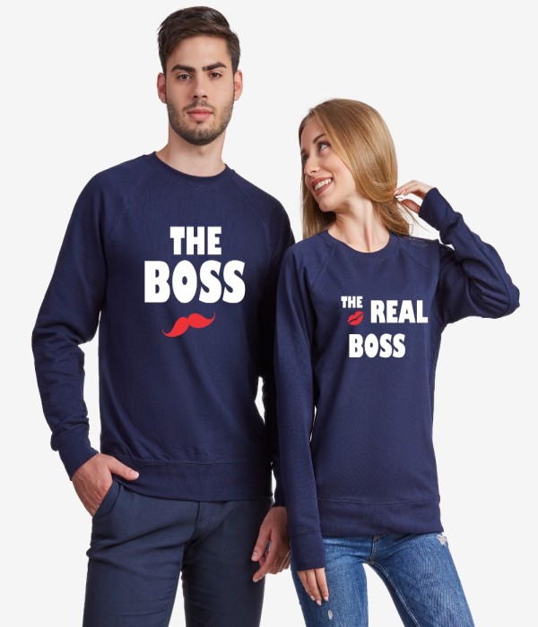 Set bluze pentru cupluri The Real Boss Kiss