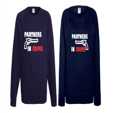 Set bluze pentru cupluri Partners in Crime Set bluze pentru cupluri Partners in Crime