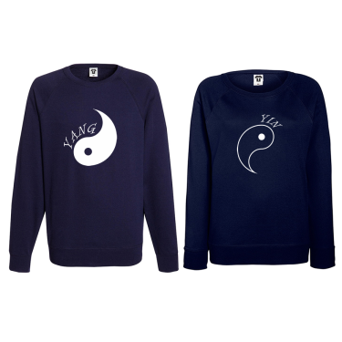 Set bluze pentru cupluri Yin Yang Set bluze pentru cupluri Yin Yang