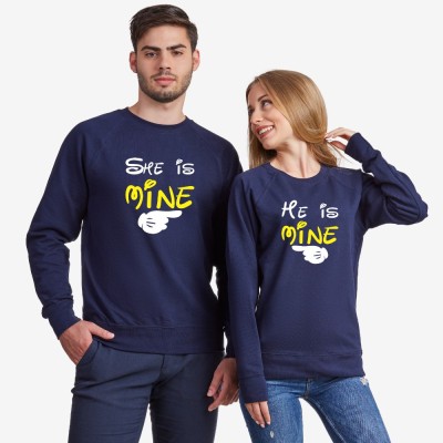 Bluze pentru cuplu, albastru inchis sau gri He is mine - She is mine Bluze pentru cuplu, albastru inchis sau gri He is mine - She is mine