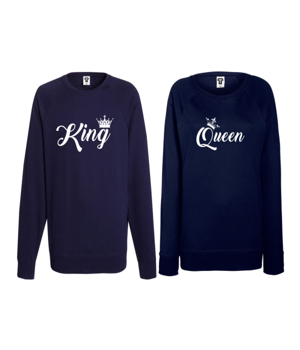 Set bluze pentru cupluri King - Queen Set bluze pentru cupluri King - Queen