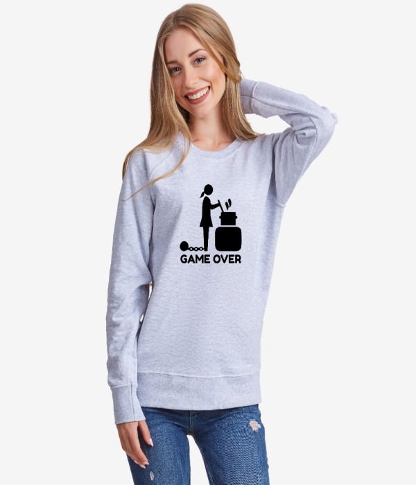 Bluza de dama Game Over gri Bluza de dama Game Over gri