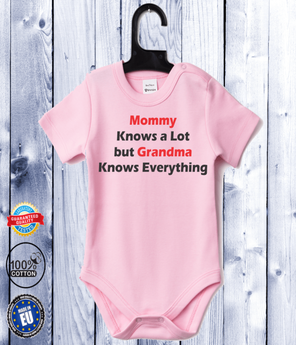 Body bebelusi cu maneca scurta Grandma Knows Everything Body bebelusi cu maneca scurta Grandma Knows Everything