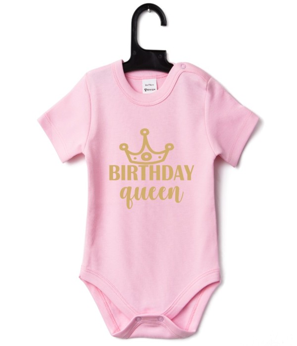 Body bebelusi Birthday Queen roz Body bebelusi Birthday Queen roz
