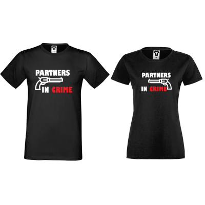 Tricouri pentru cuplu Partners in Crime