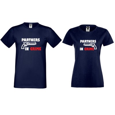 Tricouri pentru cuplu Partners in Crime