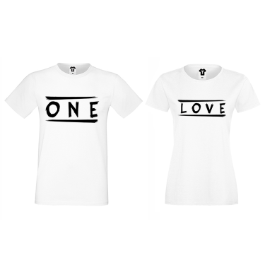 Tricouri pentru cupluri One Love Tricouri pentru cupluri One Love