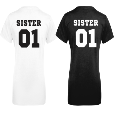 Set de tricouri SISTERS 01 - negru